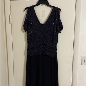 Enfocus Studio Black Sequin Midi Dress